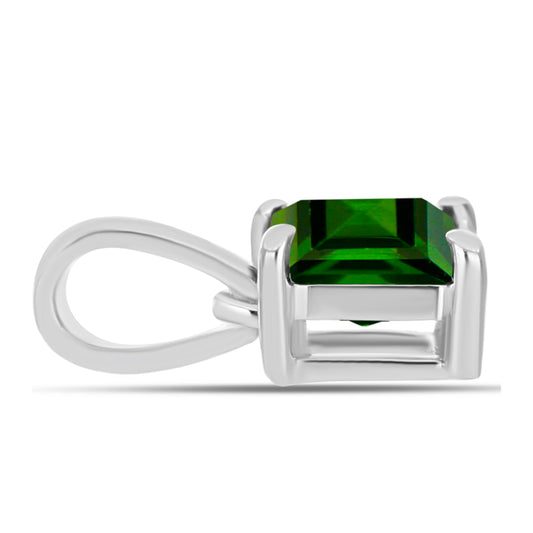 Colgante de Plata con Diópsido de Cromo