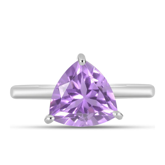 Anillo de Plata con Amatista Rosa de Francia