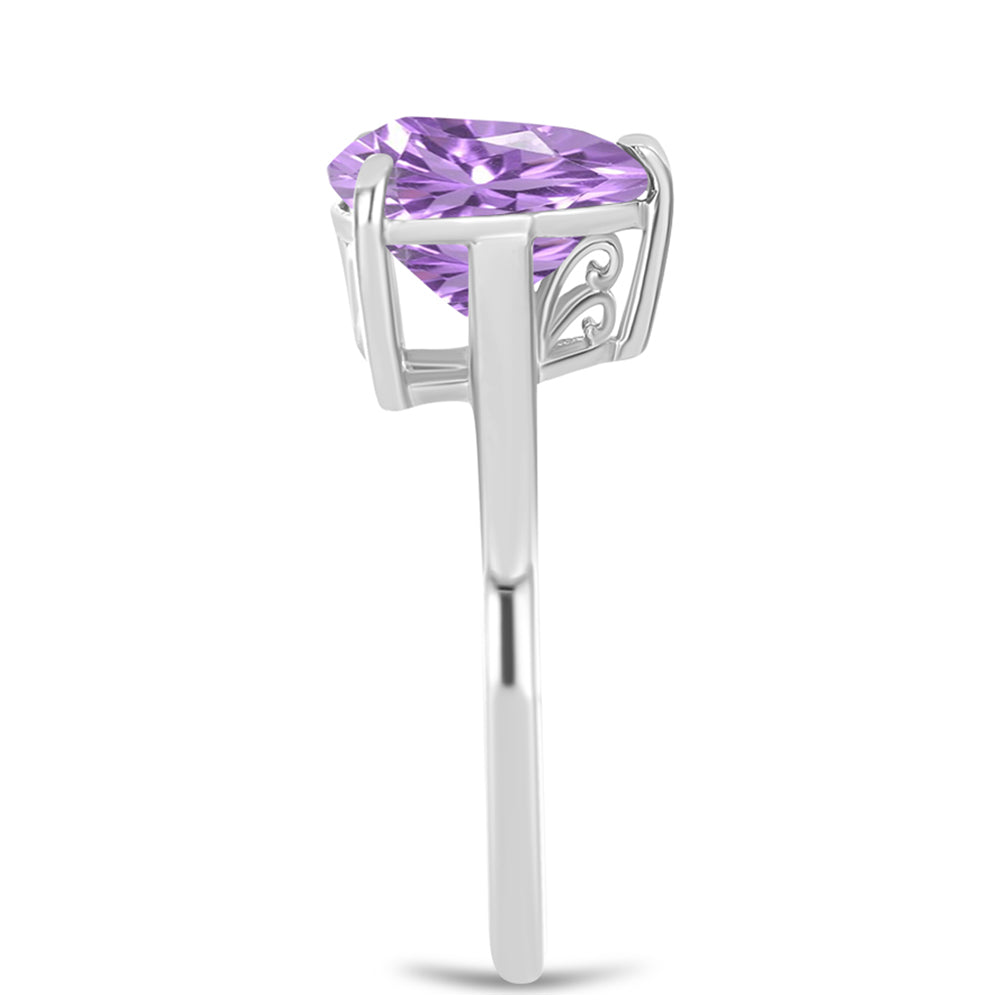 Anillo de Plata con Amatista Rosa de Francia