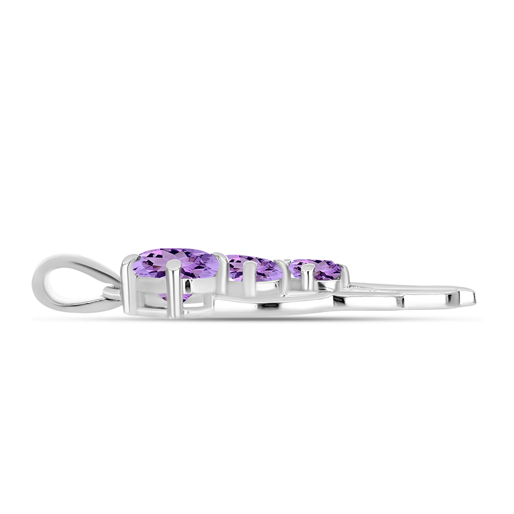 Colgante de Plata con Amatista Rosa de Francia