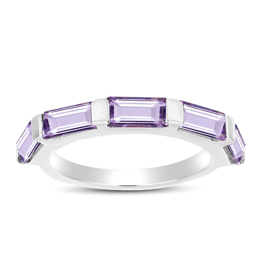 Anillo de Plata con Amatista Rosa de Francia