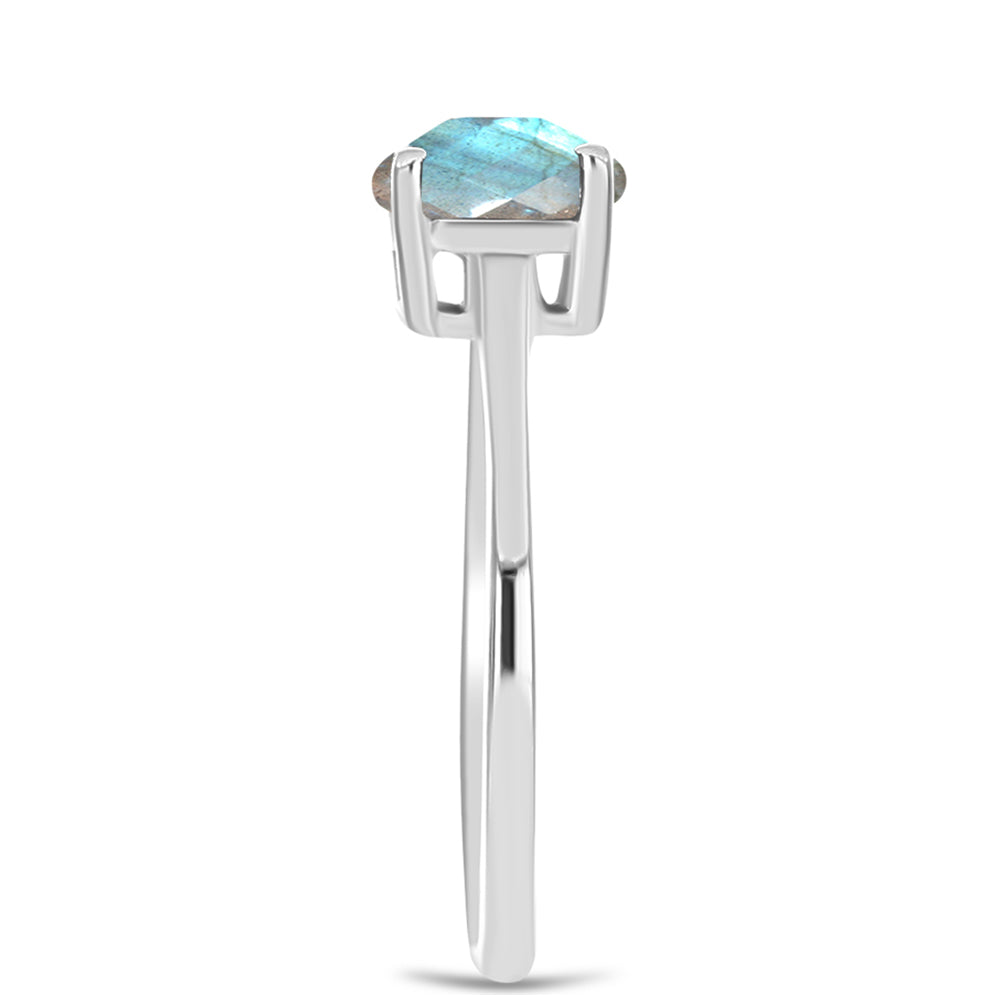 Anillo de Plata con Labradorita