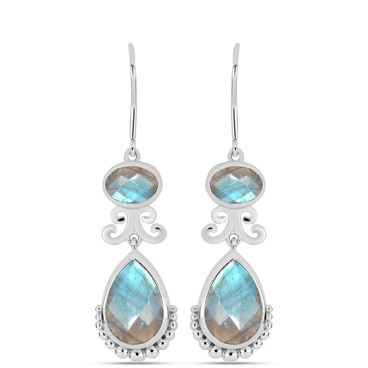Pendientes de Plata con Labradorita