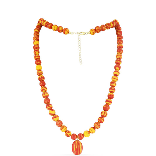 Collar de Plata Bañada en Oro con Jaspe Garra de León