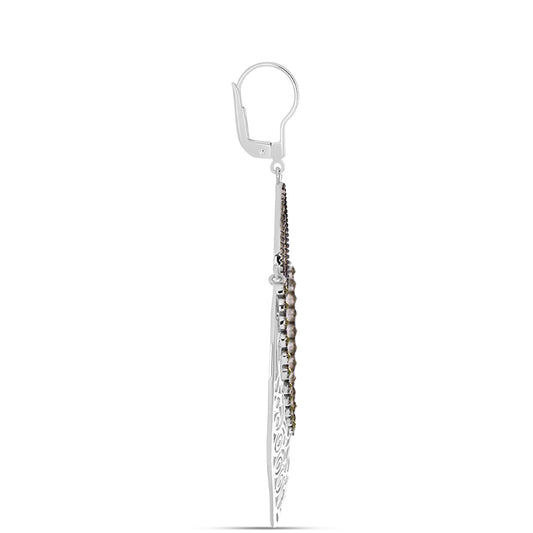 Pendientes de Plata con Marcasita de Austria