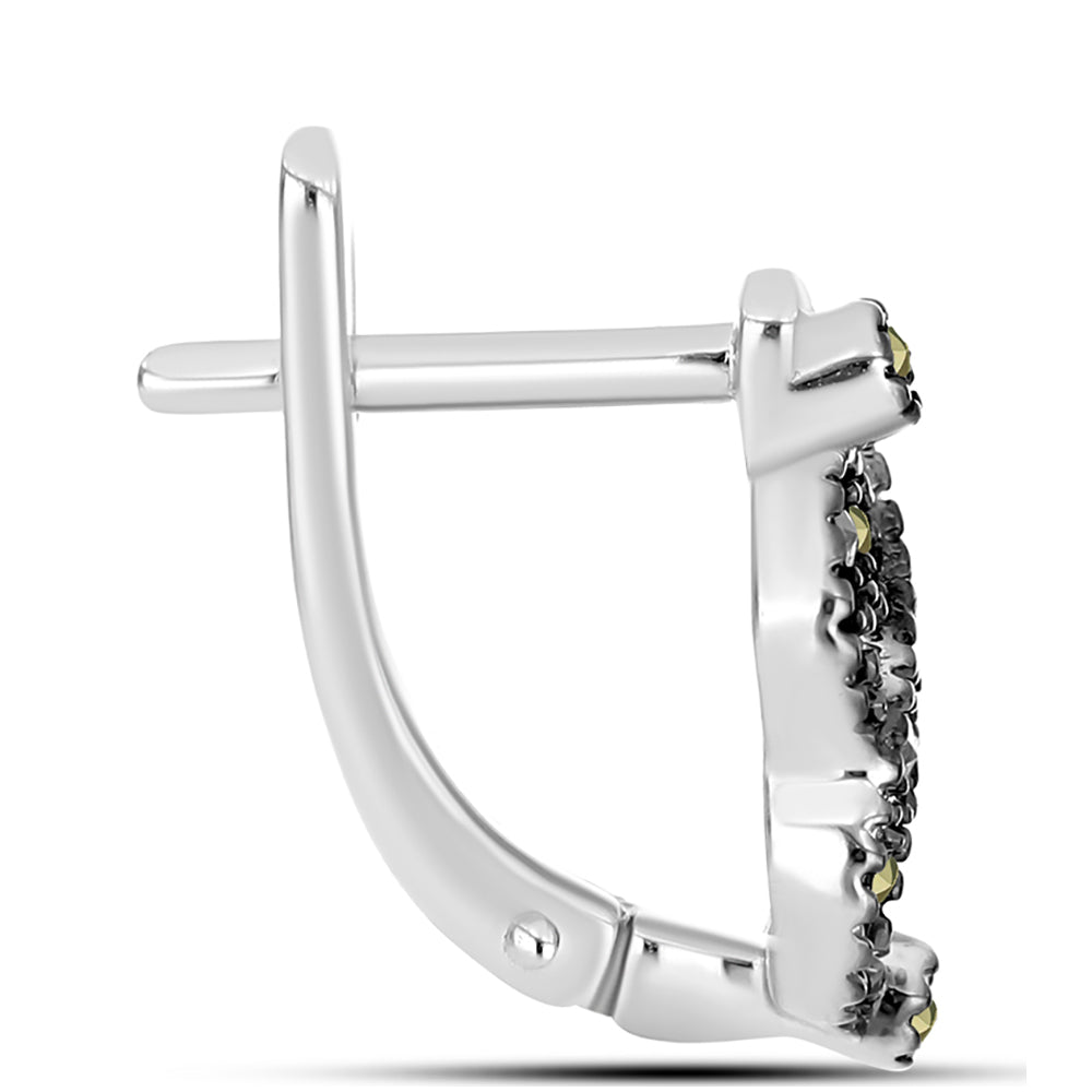 Pendientes de Plata con Marcasita de Austria