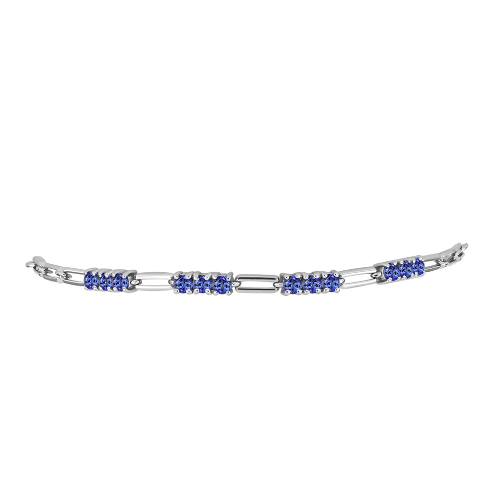 Pulsera de Plata con Tanzanita AAA
