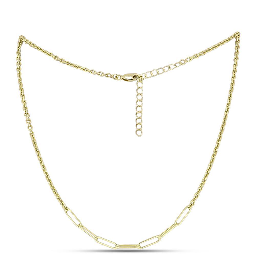 Conjunto de Plata Bañada en Oro ( Collar +Pulsera )