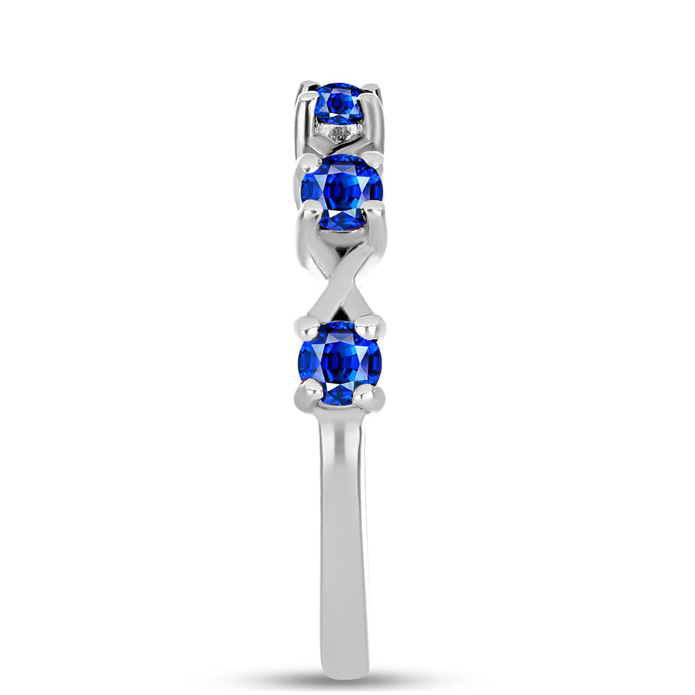 Anillo de Plata con Zafiro Azul Australiano