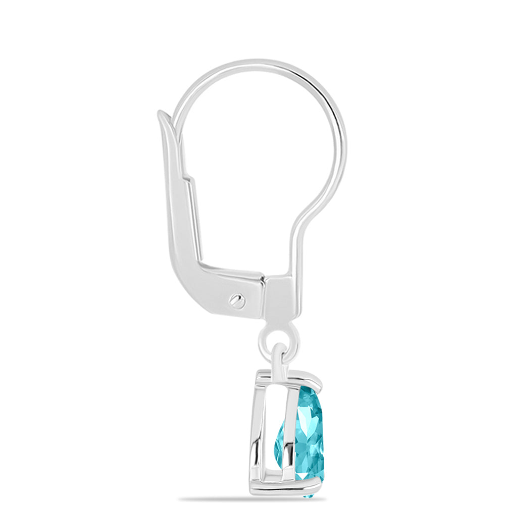 Pendientes de Plata con Cuarzo Paraiba