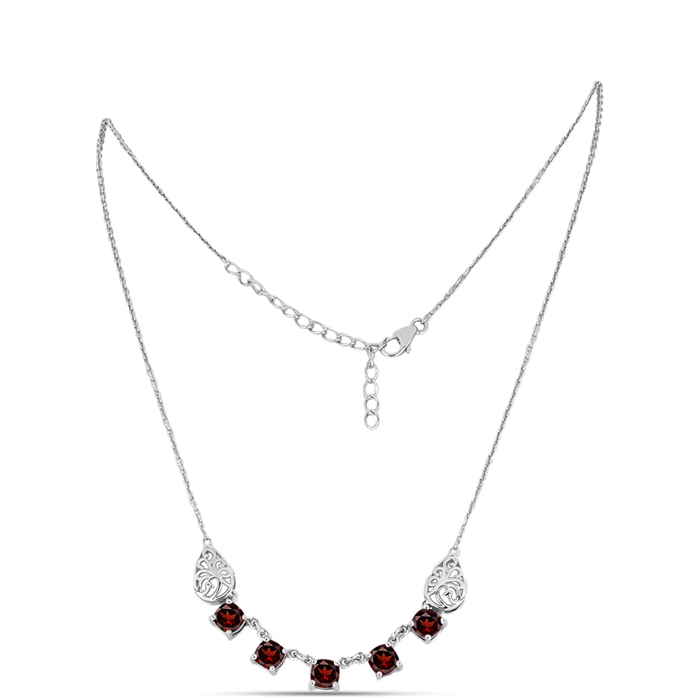 Collar de Plata con Granate Barton
