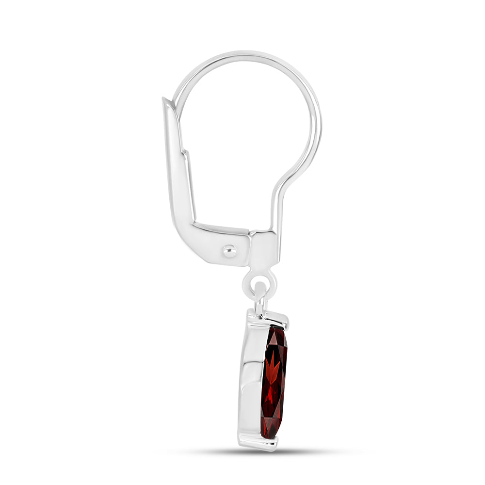 Pendientes de Plata con Granate Barton