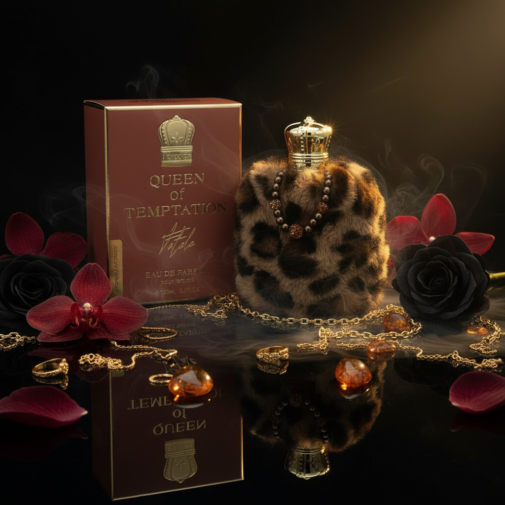 QUEEN OF TEMPTATION - FATALE, EDP 100ml fragancia de ámbar para mujeres