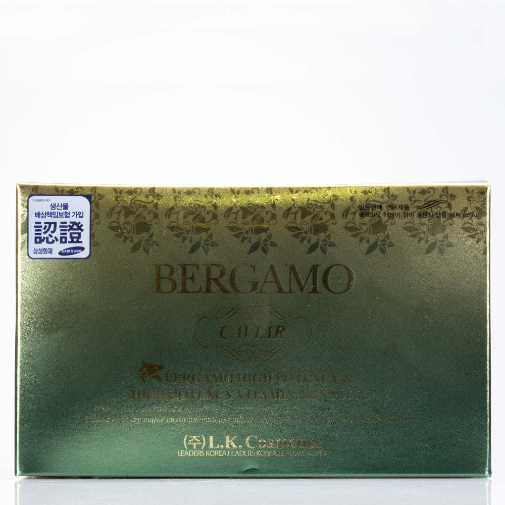 BERGAMO Ámpulas de caviar de alta potencia. Set de 4 piezas, 13ml x 4