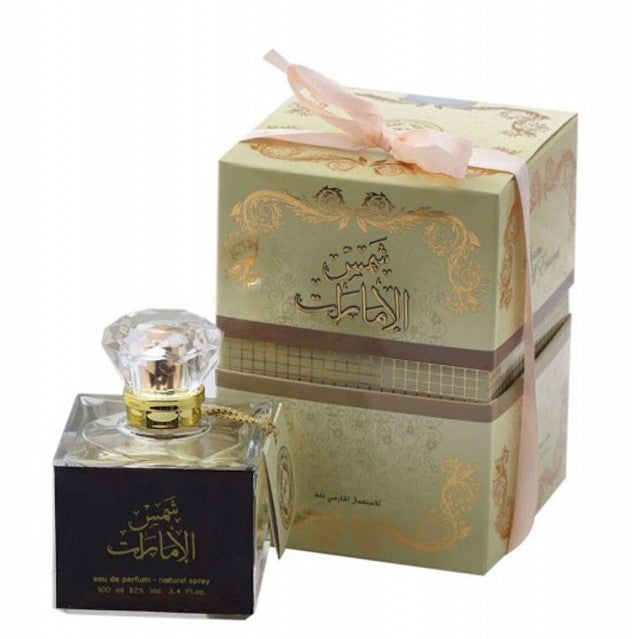 100 ml Eau de Parfum Shams Al Emarat Fragancia almizcle afrutado, sándalo para mujer