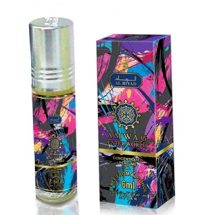 6 ml Aceite de perfume Amwag Enter World Spicy Sweet Fragancia para mujer