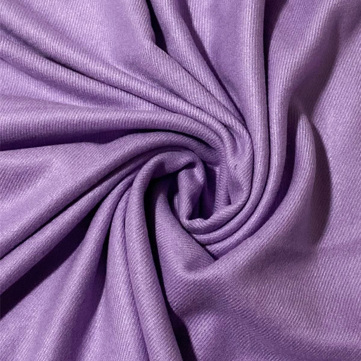 Bufanda 100% Cachemira Pashmina, 70cm x 170cm, super suave, Lila liso