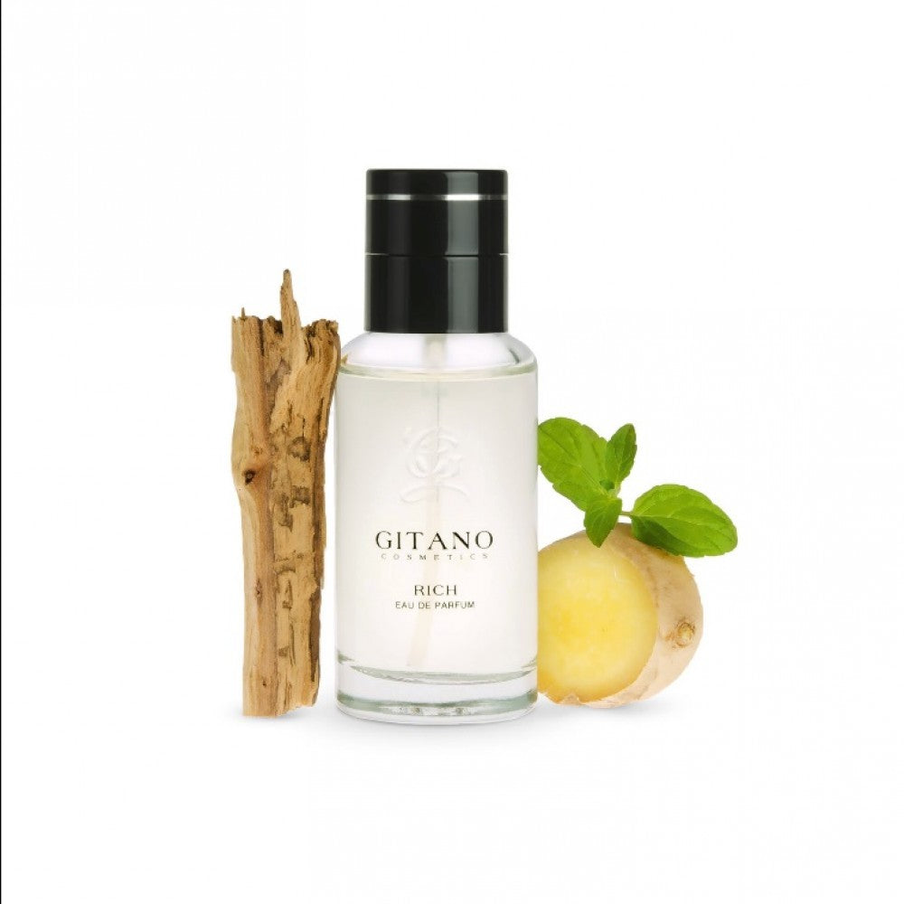 50 ml Eau de Parfum RICH Fragancia aromática especiada para hombres