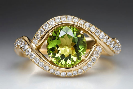 Piedras preciosas que brillan bajo la luz del sol: el topacio y el peridoto son opciones perfectas para las joyas de verano