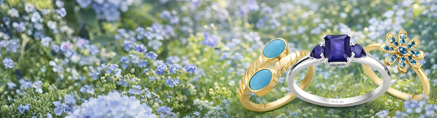 Joyas con piedras azules con 30% de descuento