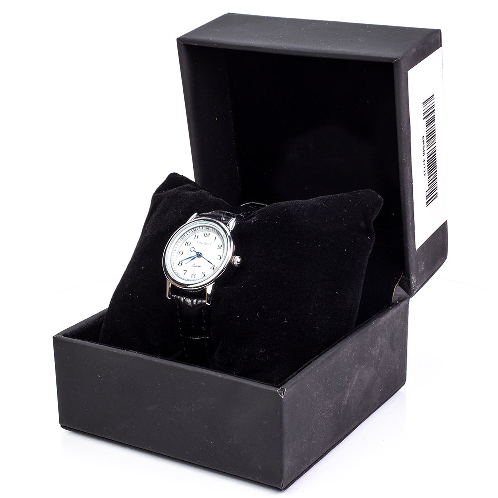 Reloj de Aleación Bañado en Oro con Cristal Emporia® Blanco