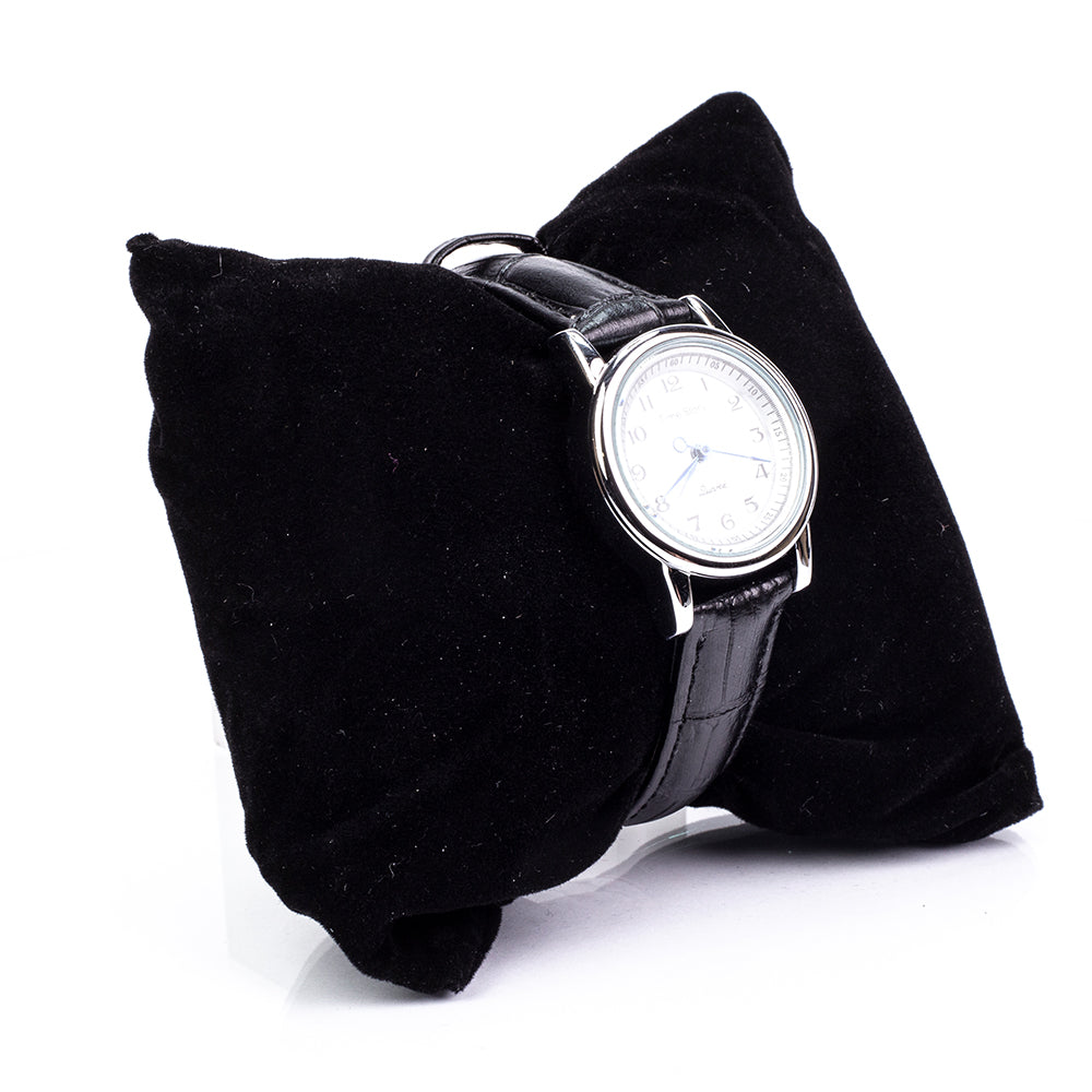 Reloj de Aleación Bañado en Oro con Cristal Emporia® Blanco