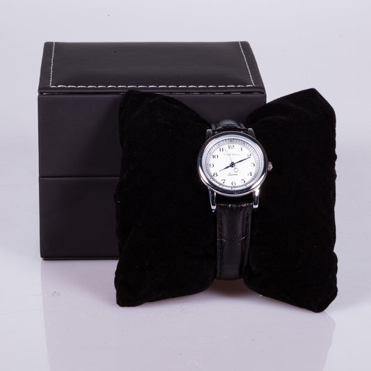 Reloj de Aleación Bañado en Oro con Cristal Emporia® Blanco