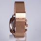 Reloj de Aleación Bañado en Oro con Cristal Emporia® Blanco