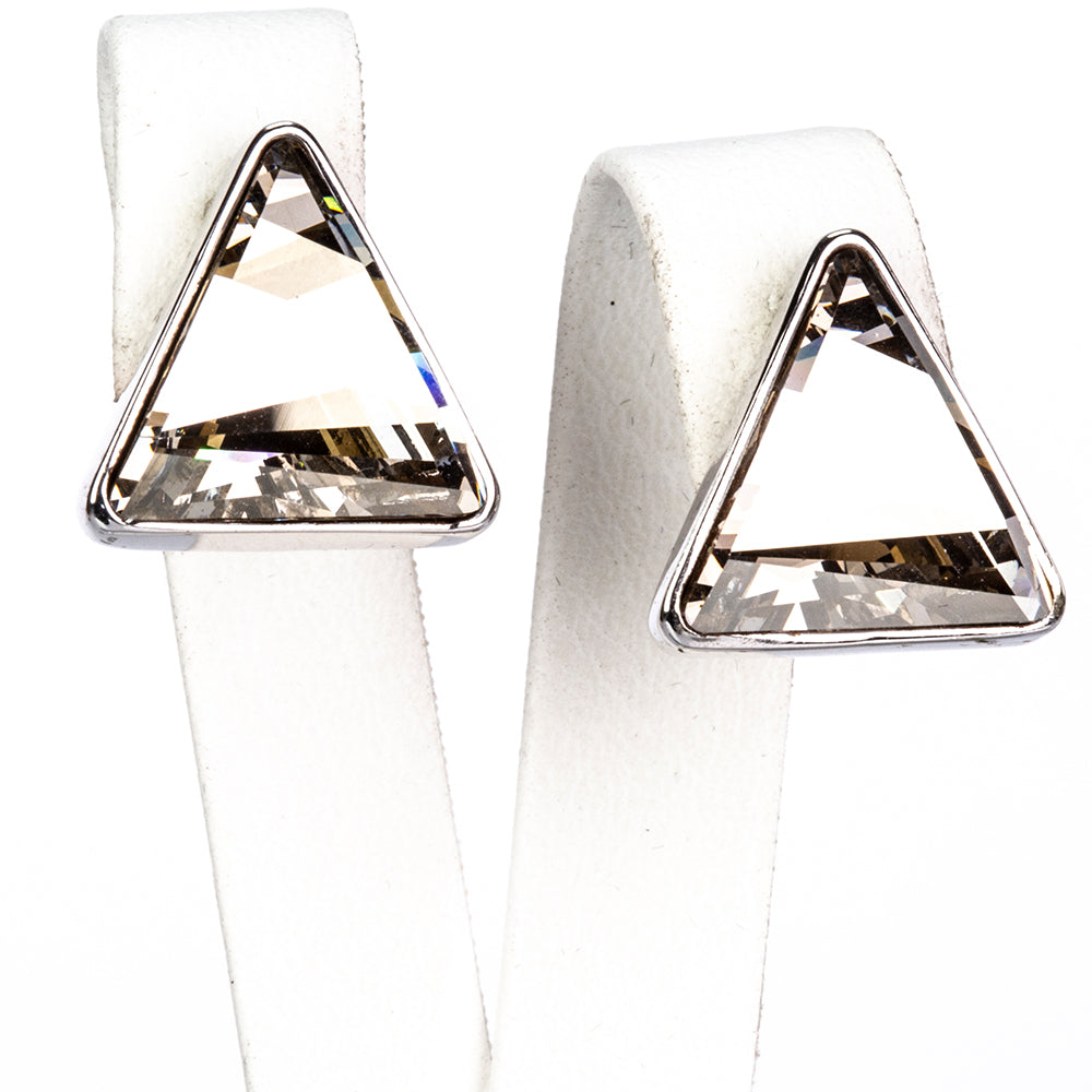 Conjunto de Aleación Bañado en Oro con Cristal Emporia® Negro ( Pendientes +Colgante ) 4 