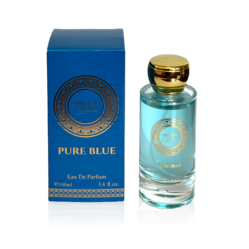 PURE BLUE 100ml EDP Fragancia unisex, cítrica, oriental, retadora