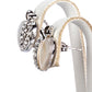 Conjunto de Aleación Bañado en Oro con Cristal Emporia® Azul ( Pendientes +Colgante )