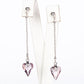 Conjunto de Aleación Bañado en Oro con Cristal Emporia® Púrpura ( Pendientes +Colgante )