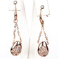 Conjunto de Aleación Bañado en Oro con Cristal Emporia® Blanco ( Collar +Pendientes +Anillo )