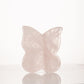Piedra para masaje de firmeza de mariposa, 100% cuarzo rosa