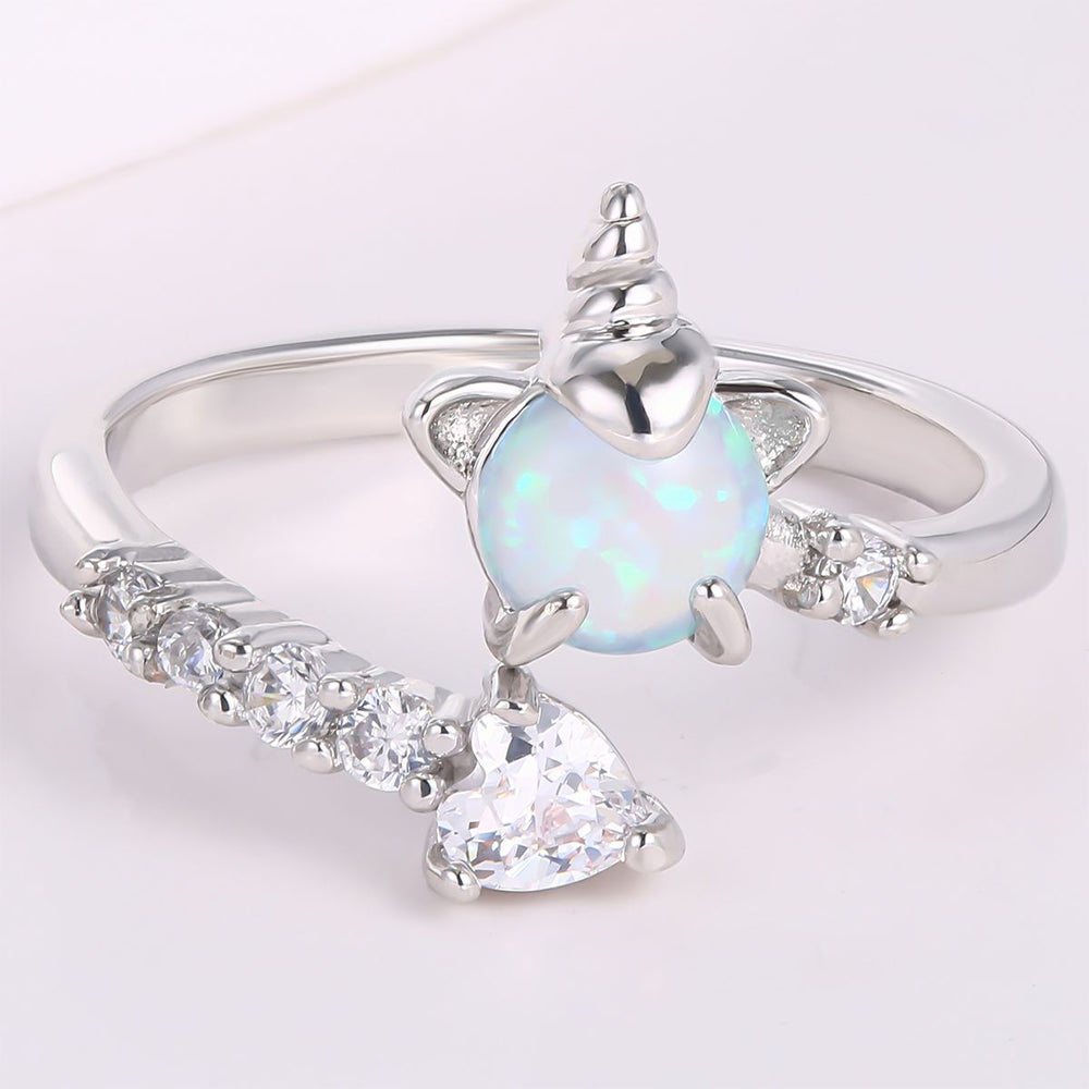 Anillo de Aleación Bañado en Oro con Cristal Emporia® Blanco 1 