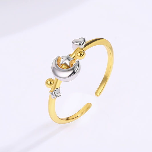 Anillo de Aleación Bañado en Oro