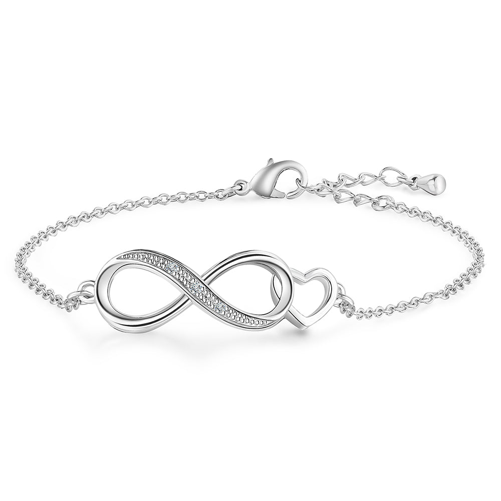 Pulsera de Aleación Bañado en Oro con Cristal Emporia® Blanco 1 