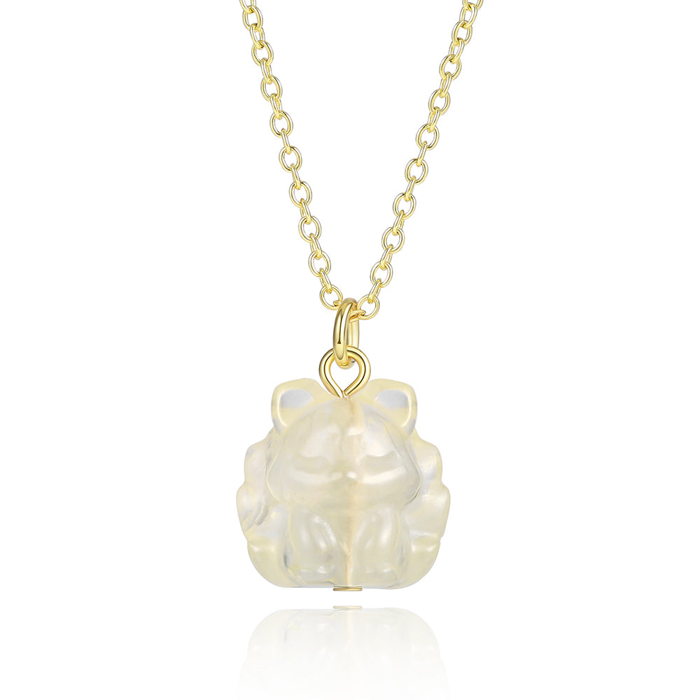 Collar de Aleación Bañado en Oro con Cristal Emporia® Blanco