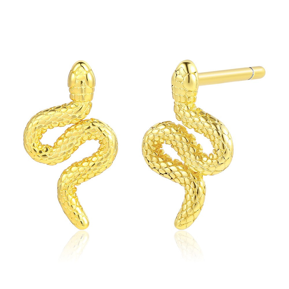 Pendientes de Aleación Bañado en Oro con Cristal Emporia® Blanco 1 