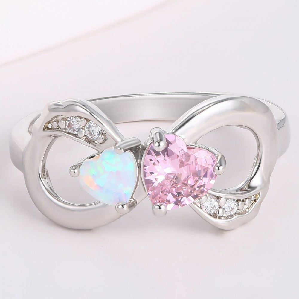 Anillo de Aleación Bañado en Oro con Cristal Emporia® Rosa 1 