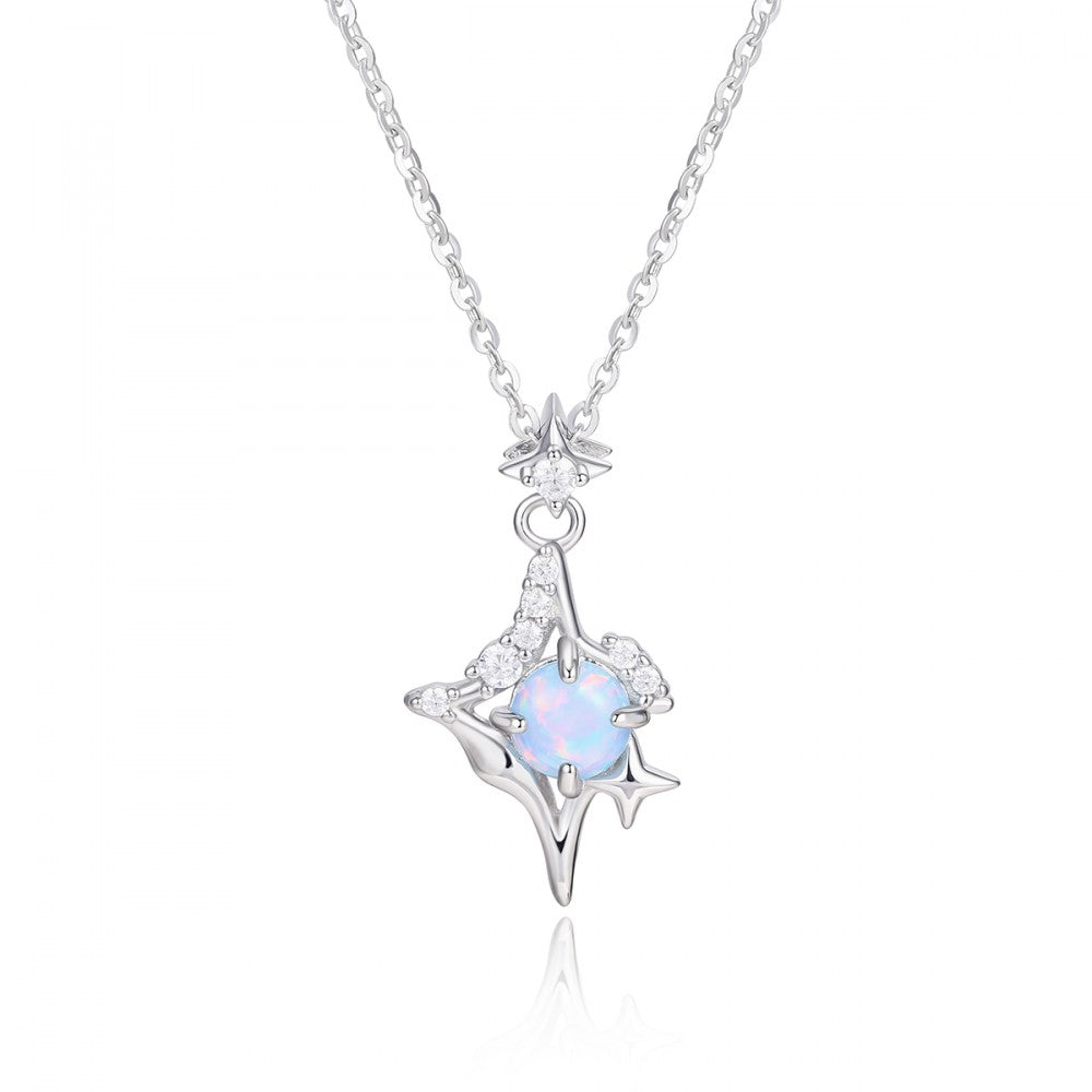 Collar de Aleación Bañado en Oro con Cristal Emporia® Blanco 1 