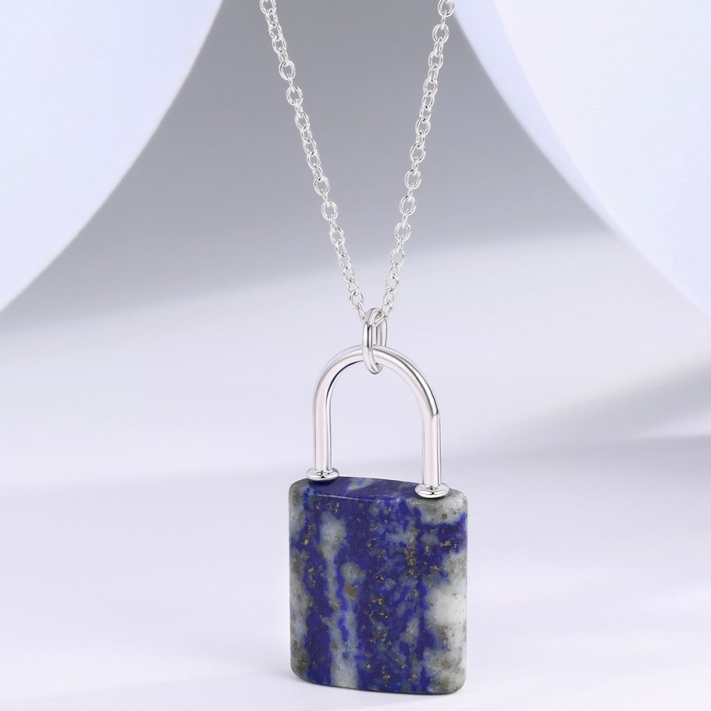 Collar de Aleación Bañado en Oro con Cristal Emporia® Azul 1 
