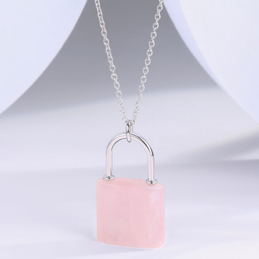Collar de Aleación Bañado en Oro con Cristal Emporia® Rosa