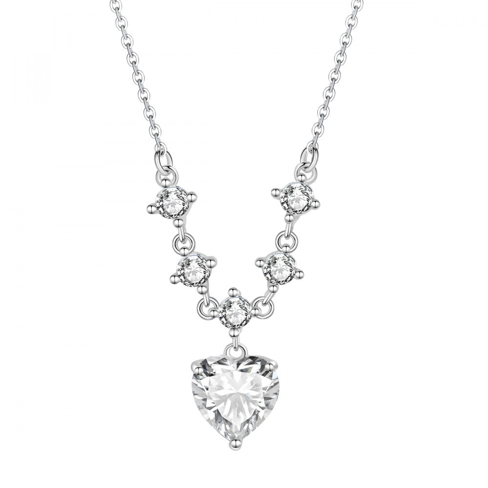 Collar de Aleación Bañado en Oro con Cristal Emporia® Blanco