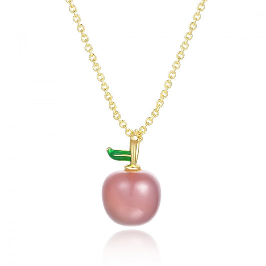 Collar de Aleación Bañado en Oro con Cristal Emporia® Rosa