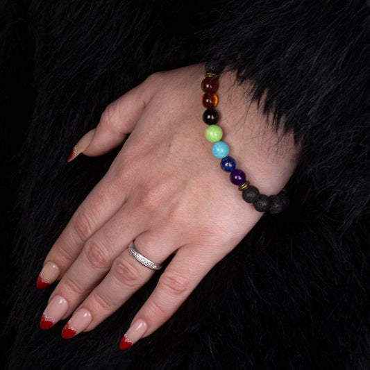 Pulsera Pepita con Ágata Roja y Ojo de Tigre