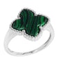Anillo de Plata con Malaquita