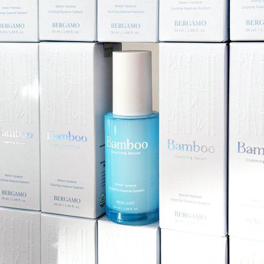 Sérum facial calmante 5 en 1 con ácido hialurónico de BERGAMO Bamboo – 50 ml