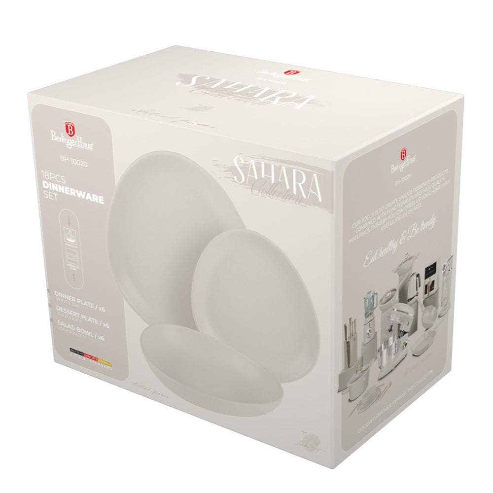 Berlinger Haus Vajilla de 18 platos, coler crema mate 3 