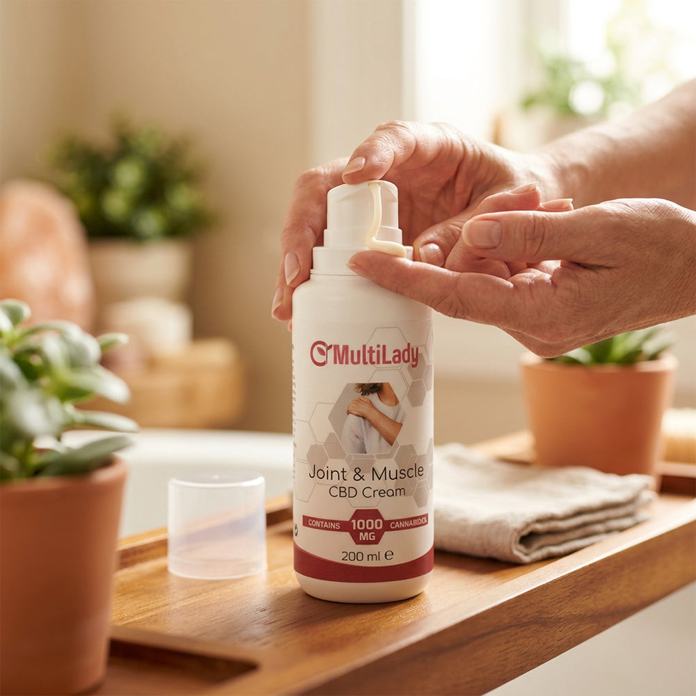 Crema para articulaciones y músculos MultiLady CBD 1000 mg – 200 ml